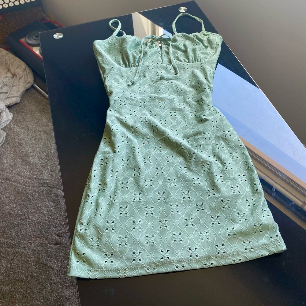 FashionNova Mini Dress-Sage - Picture 4 of 7